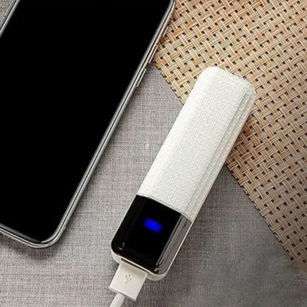 Power Bank 2600mAh Mini Bateria Externa Portátil Leve Recarregável para Emergências, Viagens Curtas e Celular