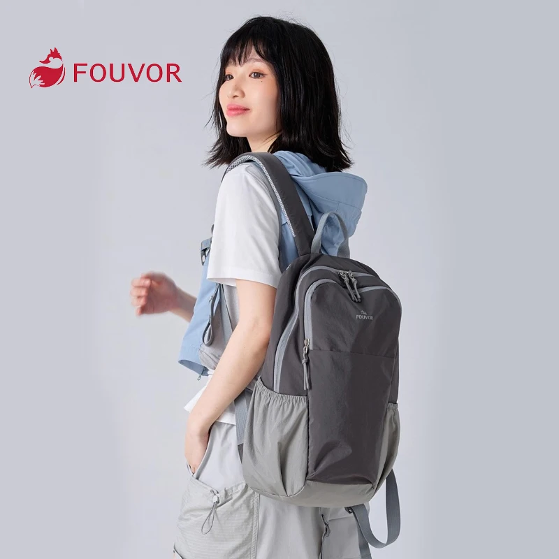 FOUVOR Zaino da viaggio ultraleggero Zaino da trekking all'aperto resistente ai graffi di grande capacità Borse da turismo leggere da donna 3068-01