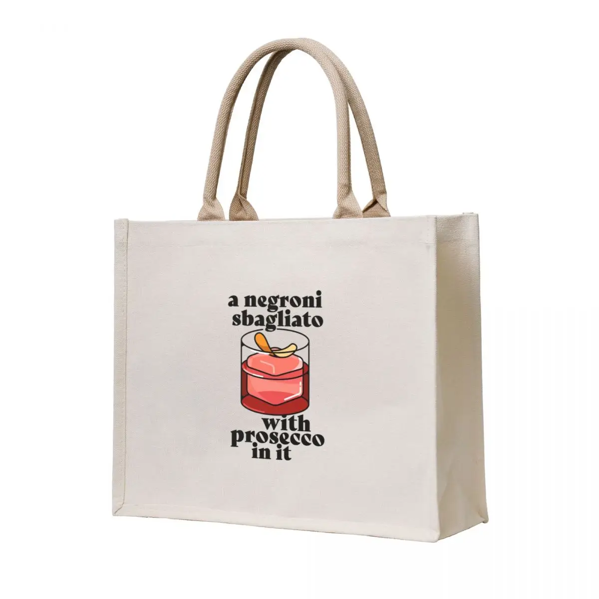 

A negroni, sbagliato, with prosecco in it Tote Bag Portable shopping bag eco bag folding handbag