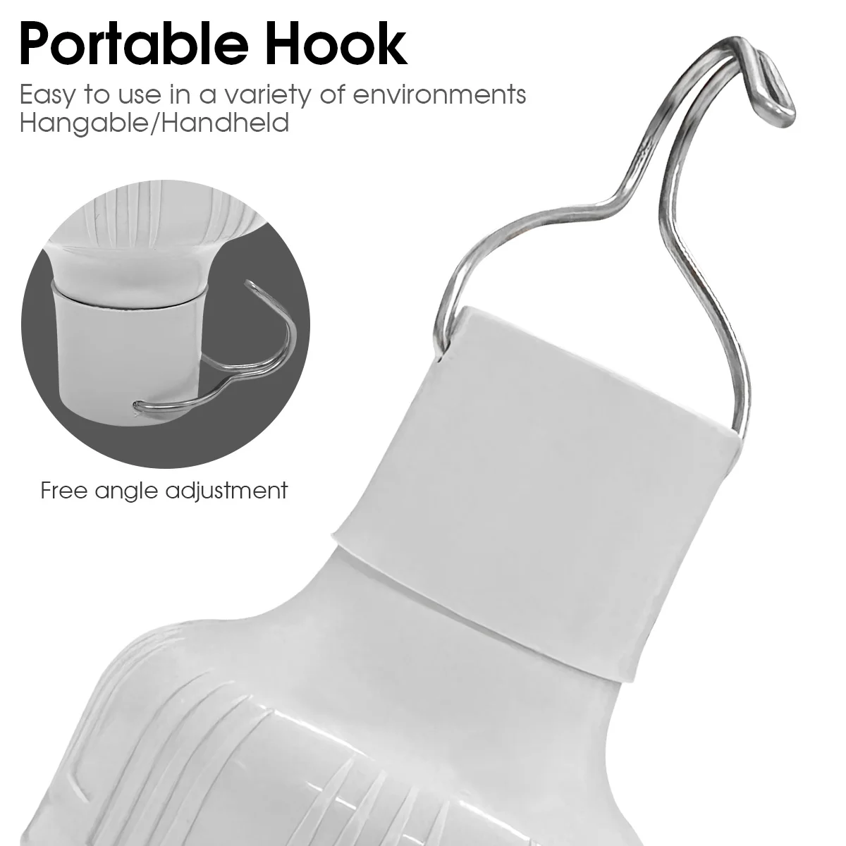 ไฟตั้งแคมป์กลางแจ้ง 3 โหมด USB ชาร์จไฟได้ LED แบบพกพา แขวนได้ ใช้เป็นไฟฉาย สำหรับเต็นท์กลางแจ้ง โคมไฟฉุกเฉิน