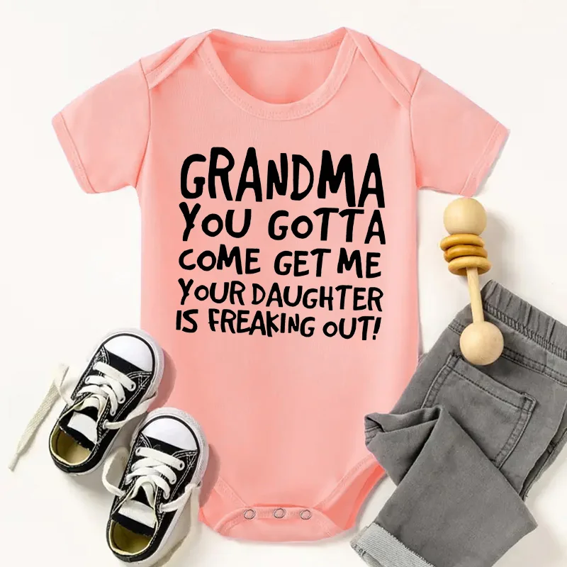 Funny Letter Print Baby Onesie Dad Knows A Lot But Grandpa Knows Everything Trend Top Cute Infant Romper Newborn Bodysuit Dropsh