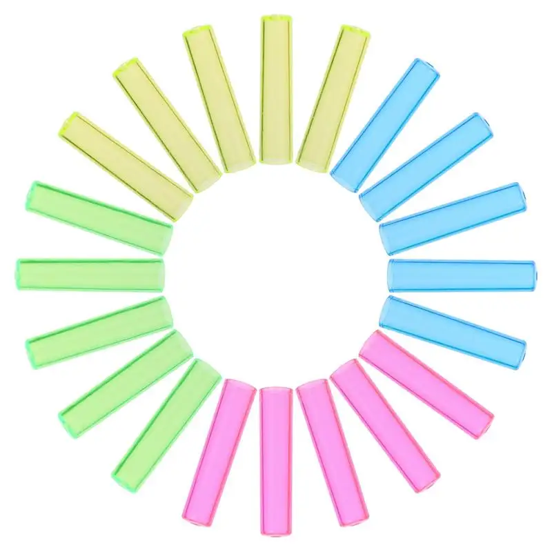 100 Pcs Transparent Pencil Caps Protector Safe Anti Puncture Covers Reusable Fits Most Pencils Hexagonal