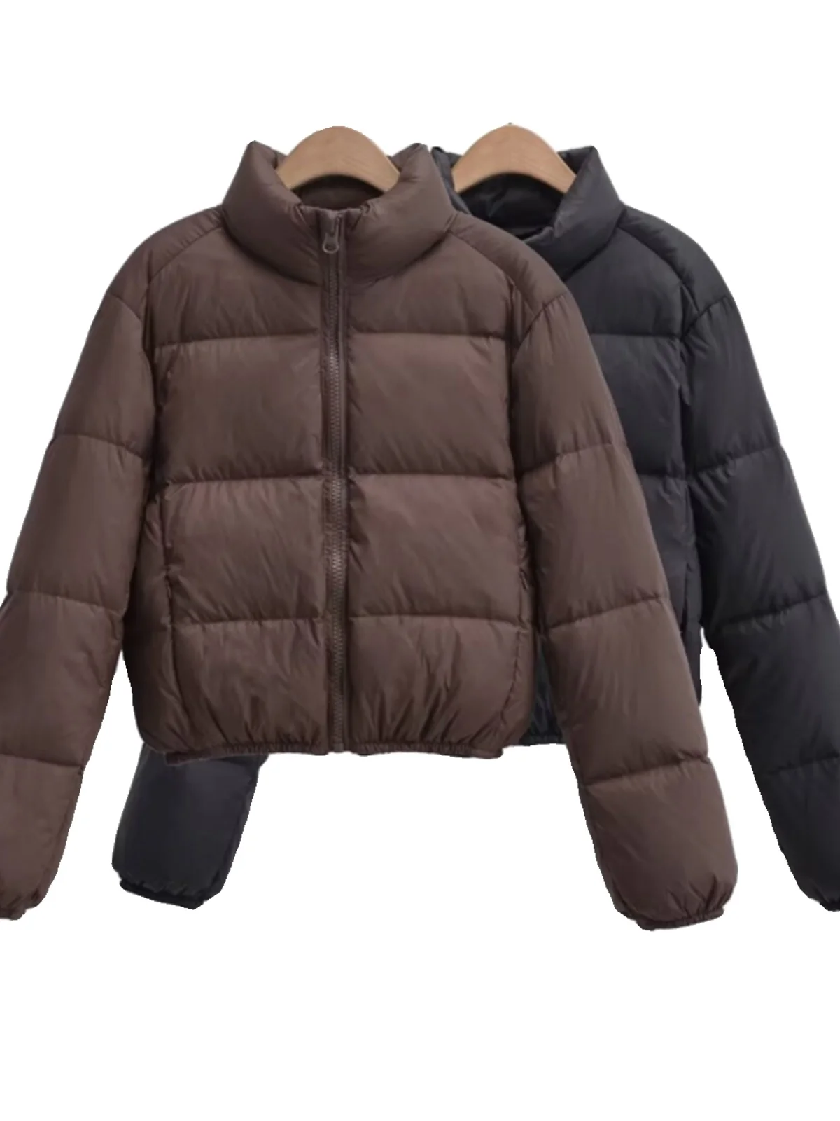 Kendall Jenner Sle Heavy Workdown Puffer Jaet Thiened Bread Sle Faion Winter Bovenkleding Street Sle ort Lengte 90...