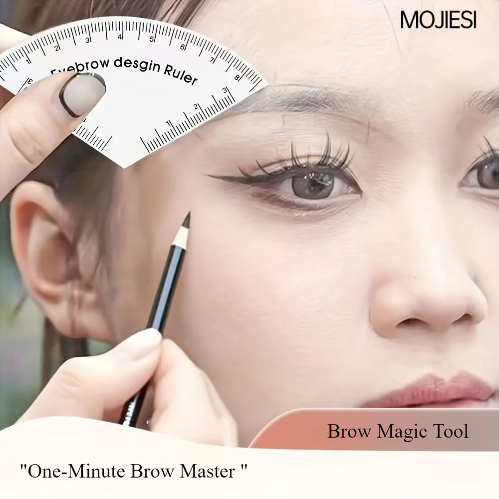 Eyebrow Mapping Ruler Symmetrical Brow Design Stencil & Measuring Tool for Microblading, Permanent Makeup Artists Salon Training