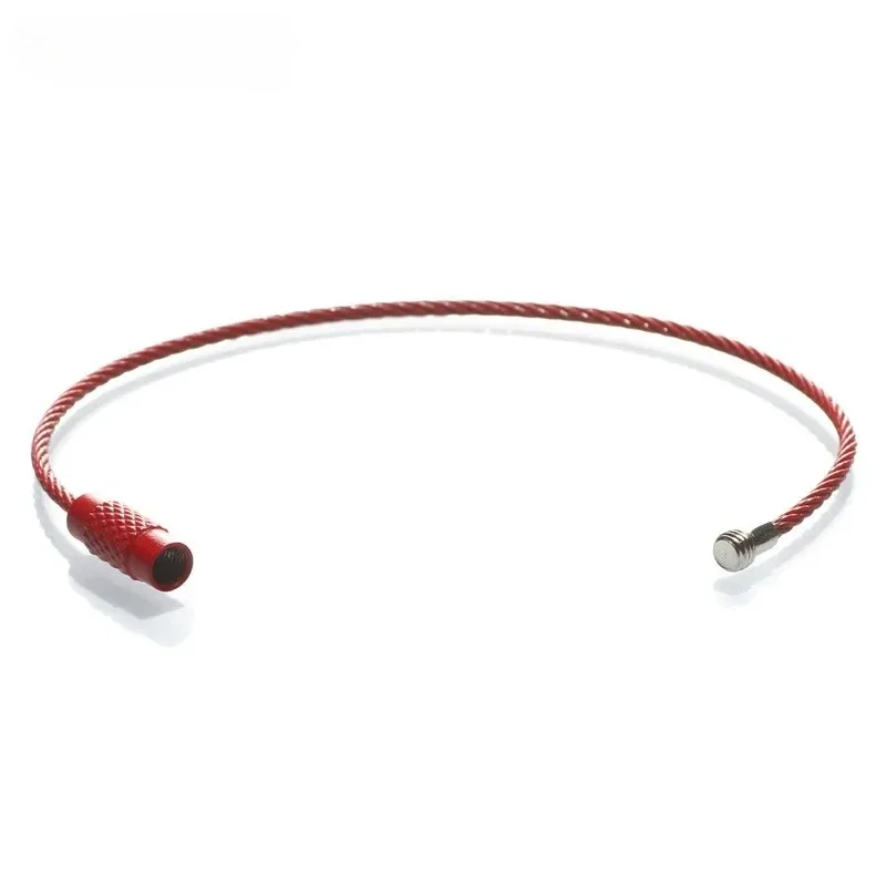 10pcs Colorful Stainless Steel Wire Keychain Cable Loop Set