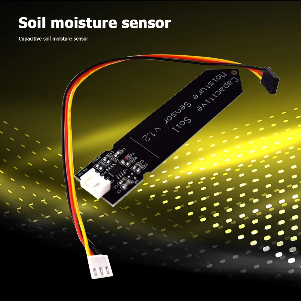 

Soil Moisture Sensor Module with Power Cable Professional Capacitive Soil Moisture Sensor Module 97x23x7mm