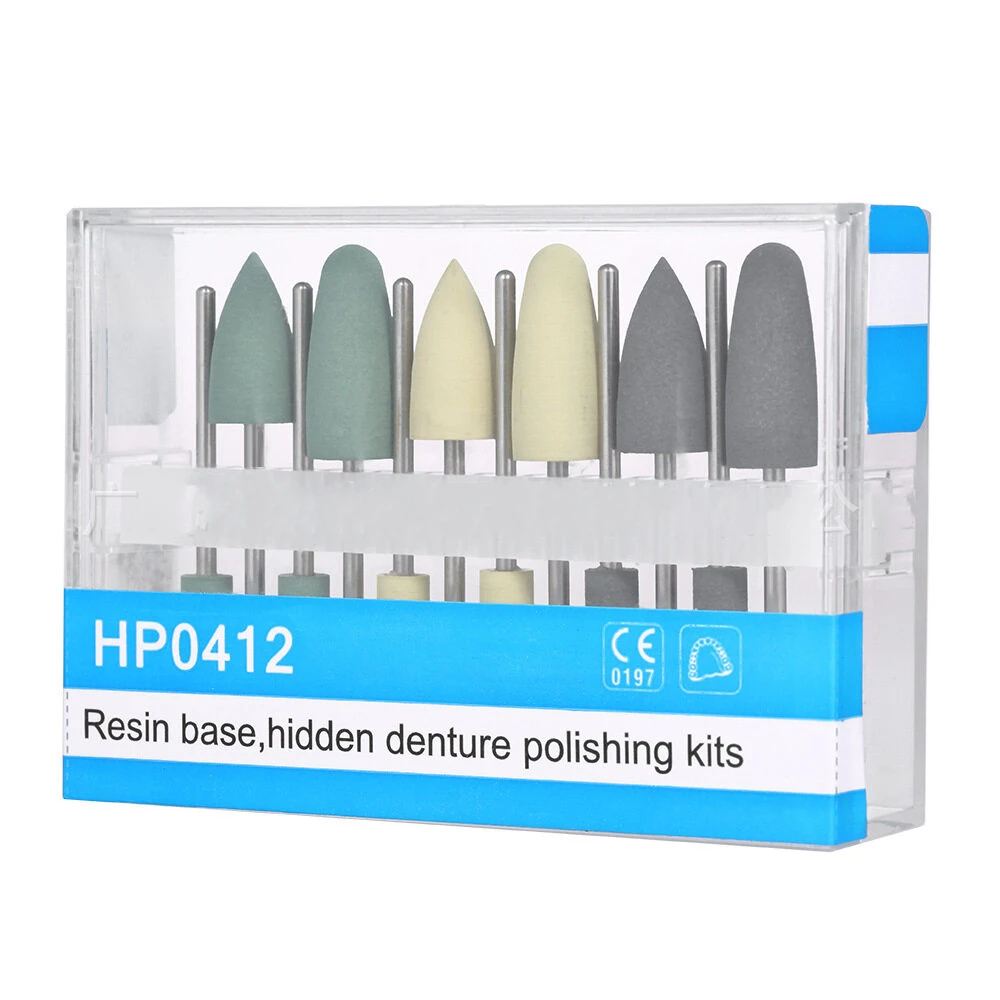 

1Box Dental Resin Base And Polishing Set Hp0412 HP0312 RA0309 Grinding Head Mechanic Material