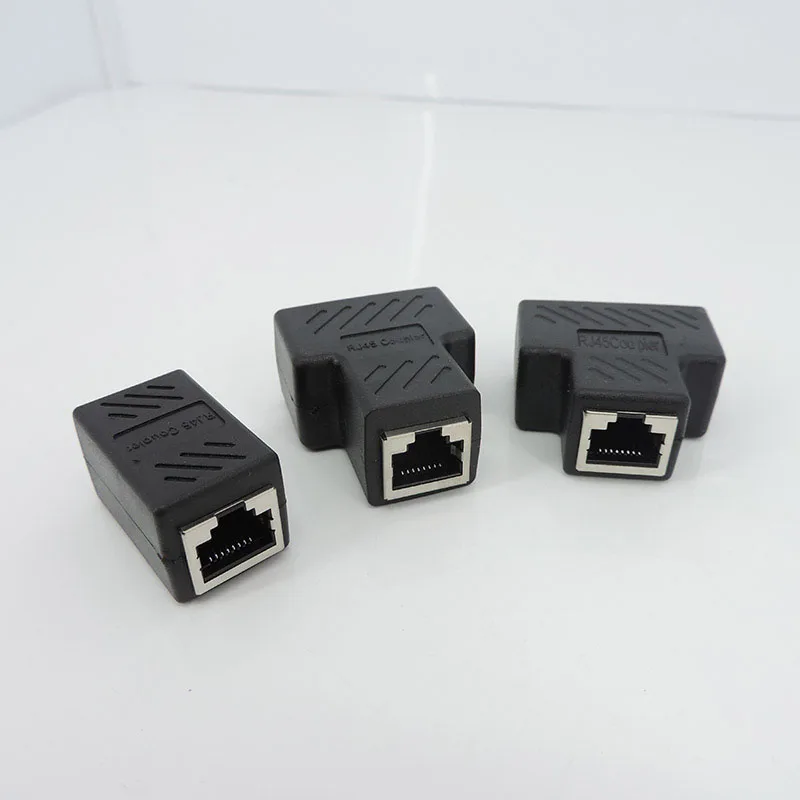 RJ45 to 2 way RJ45 Splitter connector Network extender Ethernet Kabel RJ45 adapter Gigabit interface Female to Female network L1