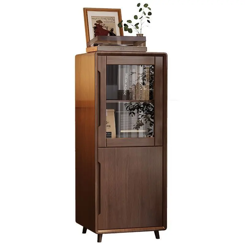 All solid wood safe household invisible anti-theft living room bedroom small locker safe smart