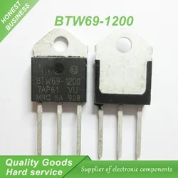 10PCS new original BTW69-1200 BTW691200 BTW69 1200V one-way controlled  TO-3P