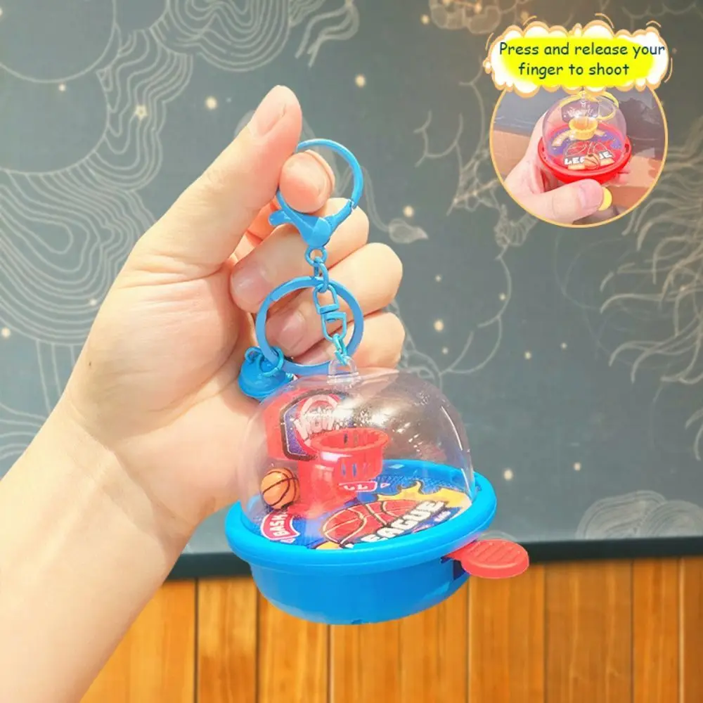 Fashion Simulation Basketball Machine Keychain Funny Bag Hanging Basketball Pendant Ornaments Key Decor Ball Machine Toys Gift