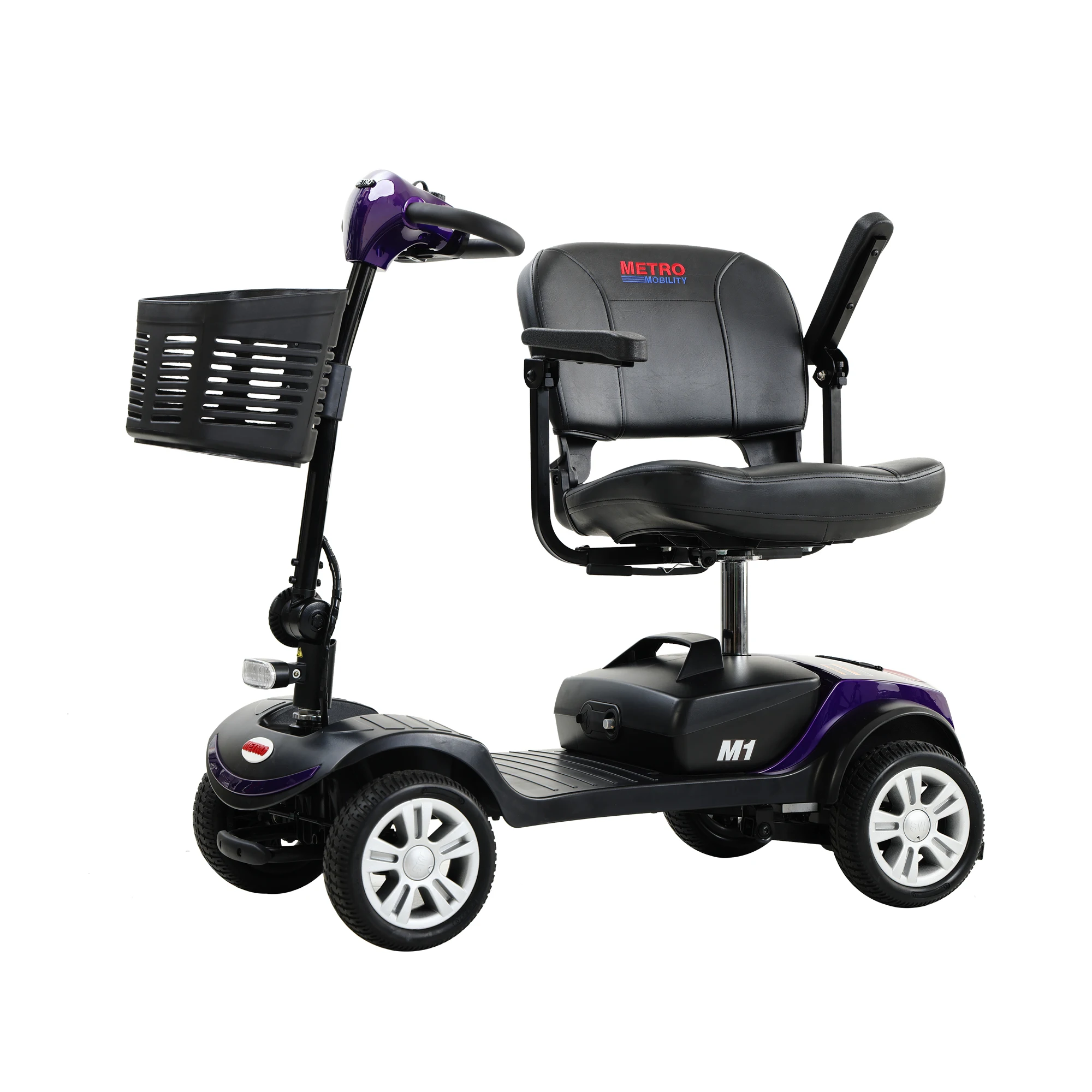 Compact Travel Mobility Scooter with 300W Motor, Four Wheels Mobility Scooter for Adults (300 lbs Weight capacity)