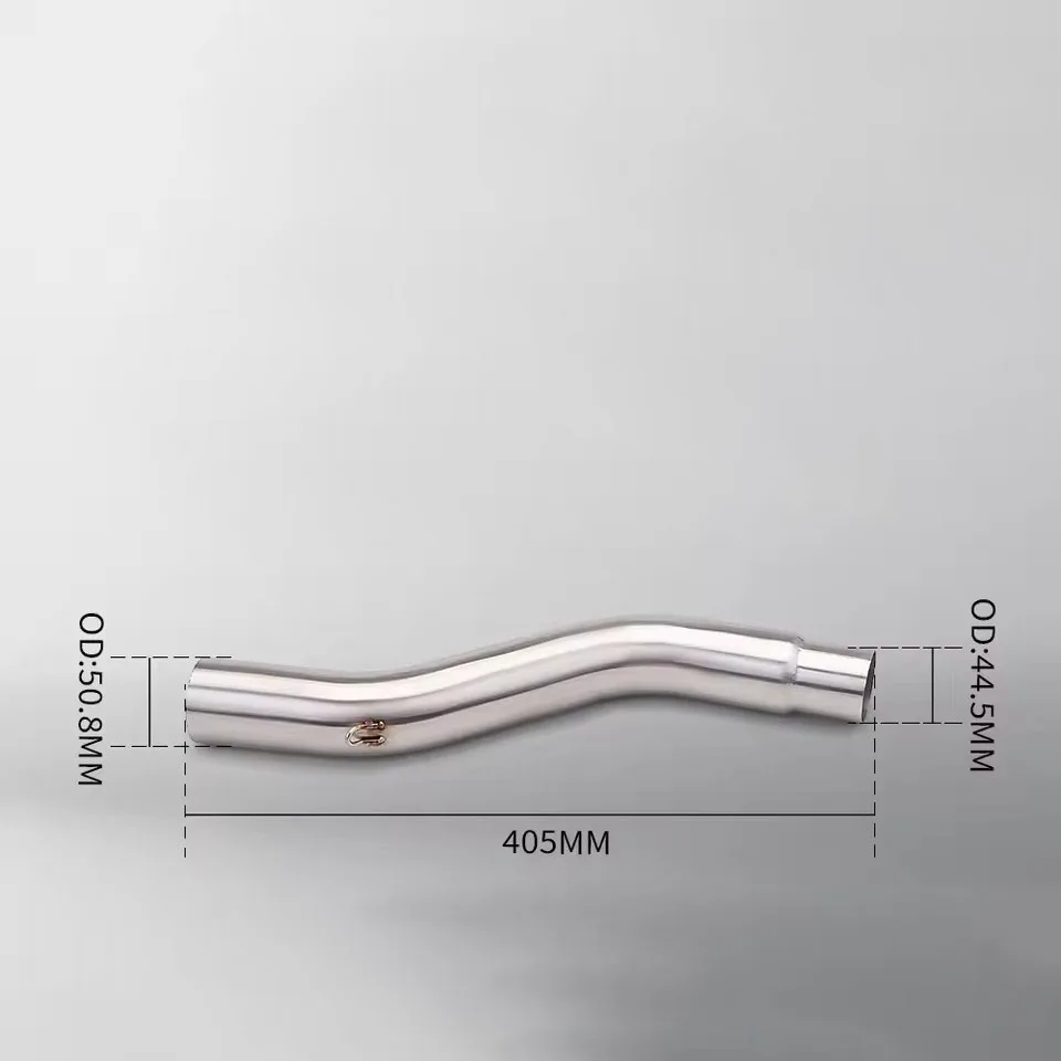 For Triumph Daytona 675 675R 2006-2012 Escape Motorcycle Exhaust System Middie Link Pipe Muffler 51MM Slip-On Connecting Pipe