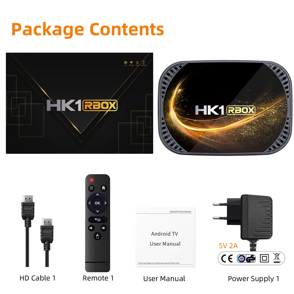 HK1 RBOX X4S TV BOX Android 11 Amlogic S905X4 4K Video Decoder Streaming Media Player for Internet TV Set Top box