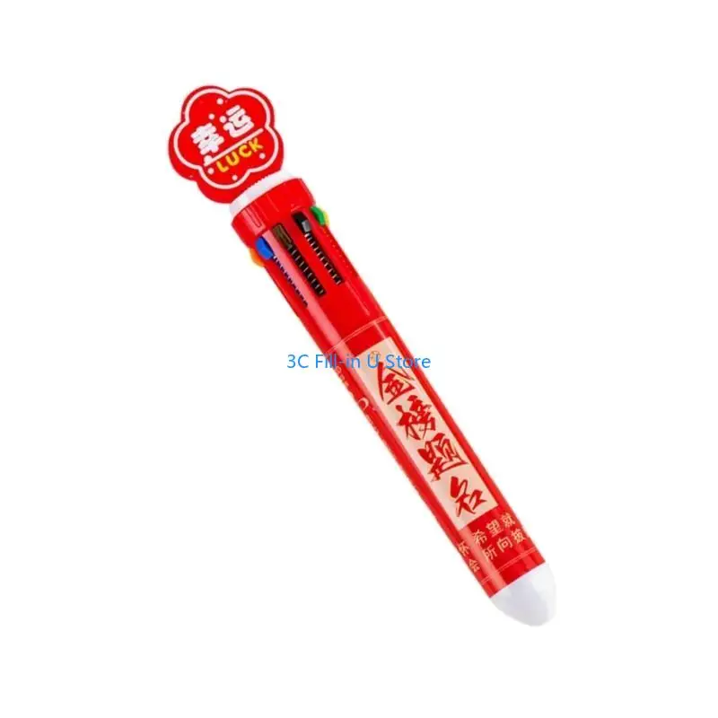 G8TA 10 Color-in-1 BallPoint Pen Pen 0,5 мм вернешка ручки гладко, чтобы написать для студенческого художника