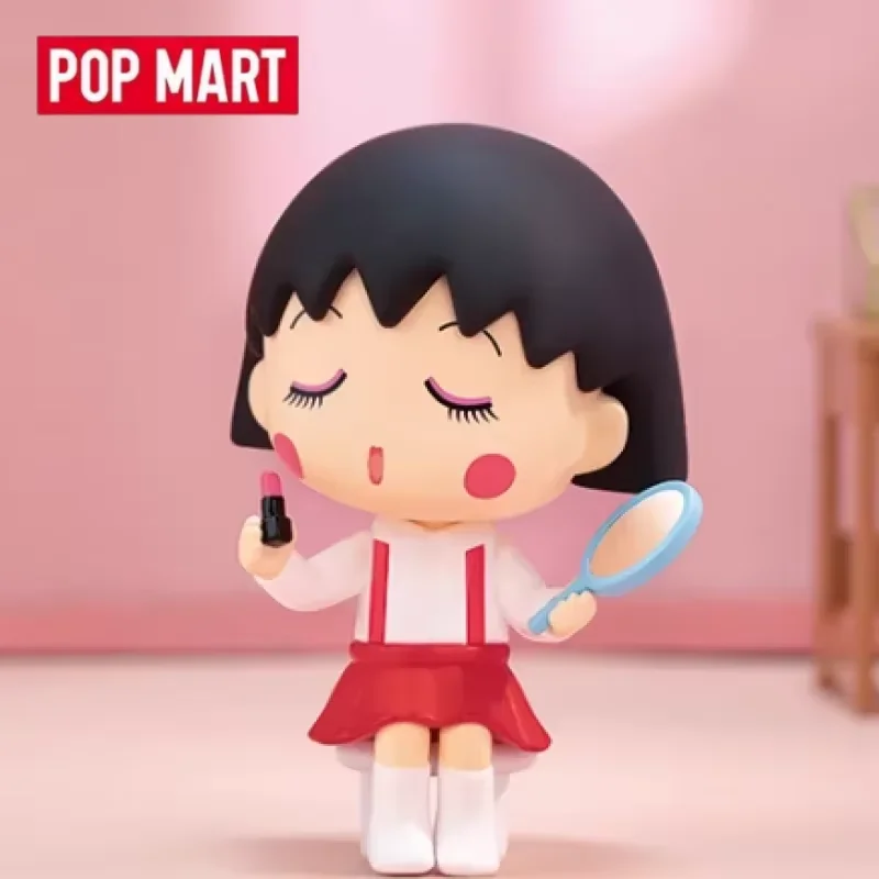 

POP MART Chibi Maruko-chan's Quirky Adventures Series Blind Box Toys Kawaii Anime Action Figure Surprise Mystery Box Dolls Girls