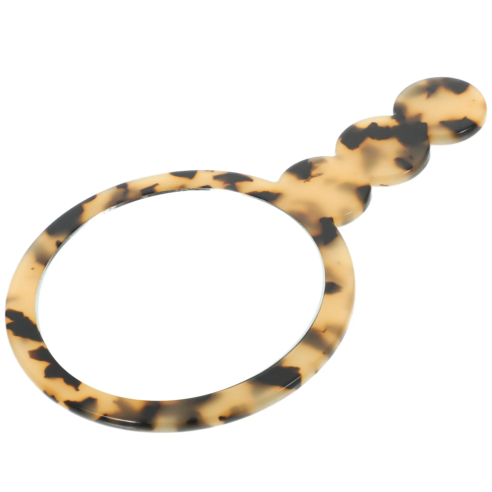 Przenośne, okrągłe, małe lusterko do makijażu w stylu vintage, lekkie, kompaktowe lusterko ręczne dla kobiet, lusterko podróżne do makijażu.