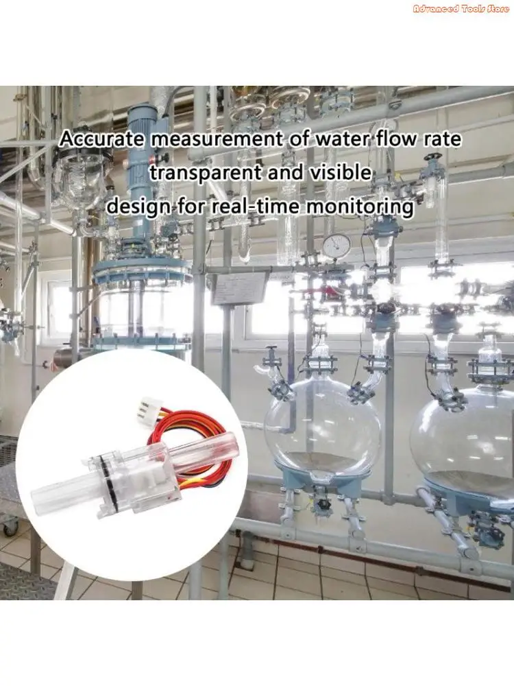 clear  Visual Small  Flows Meter High Sensitivity Flows Sensoring ABS Case designs  for Easy Monitoring In Tight Space W91B