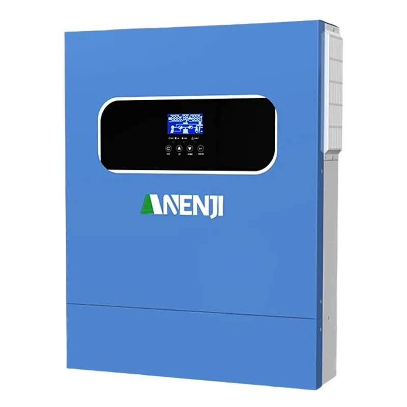 ANENJI 11 kW 6,2 kW Solar-Wechselrichter 48 V On Grid Off Grid Hybrid-Wechselrichter Eingebauter MPPT 160 A/120 A Solarladeregler mit BMS