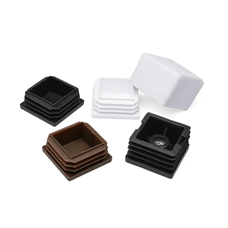 4 قطع من أقدام تسوية الأثاث القابلة للتعديل، مقابس ثقب الجوز المربعة 40 × 40 مم، وسادات قدم عالية مضادة للخدش للاستقرار #5