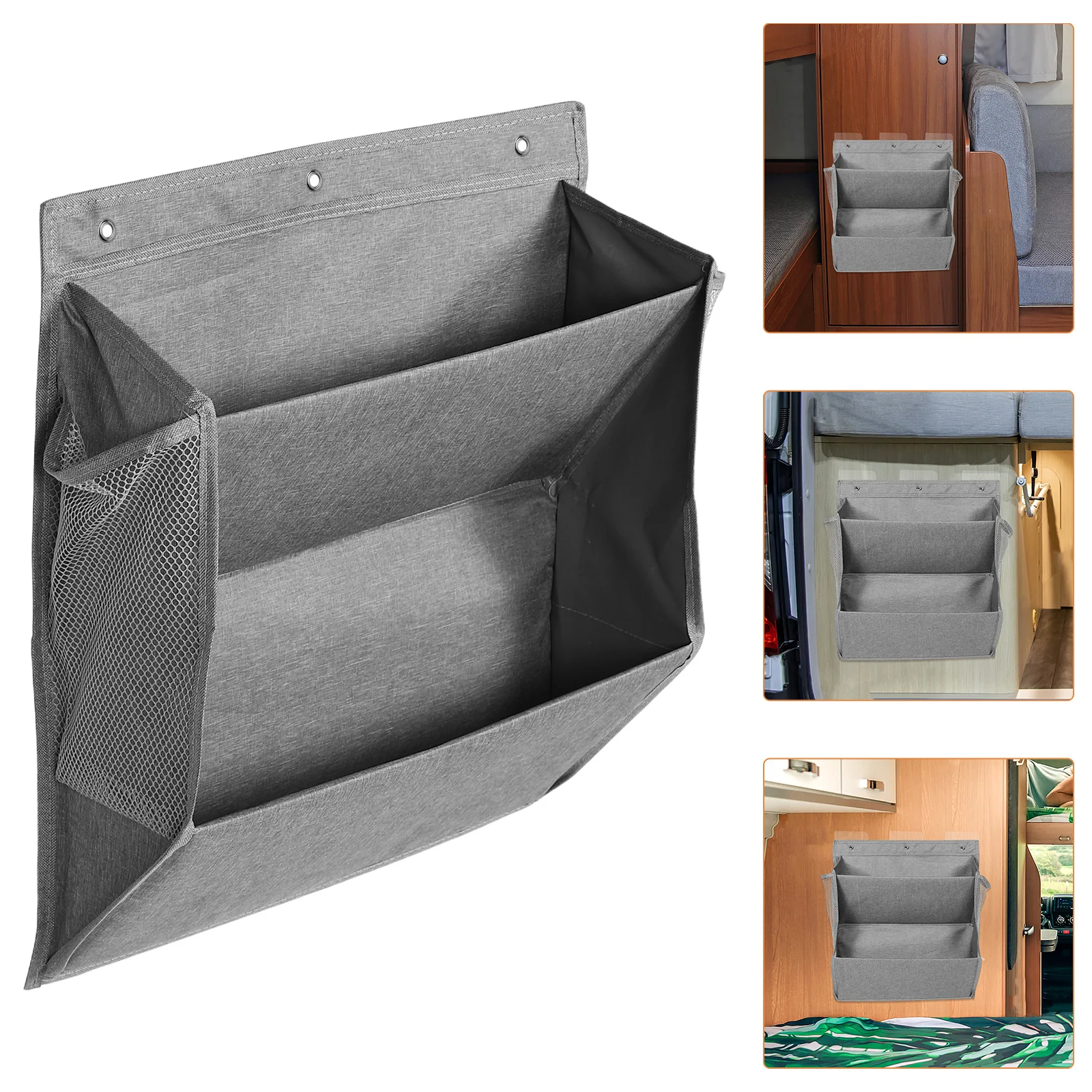 

Double Tiers Wall Mounted Shoe Rack for Oxford Cloth Boot Organizer Hanging Storage for Travel Trailer Outdoor Indoor