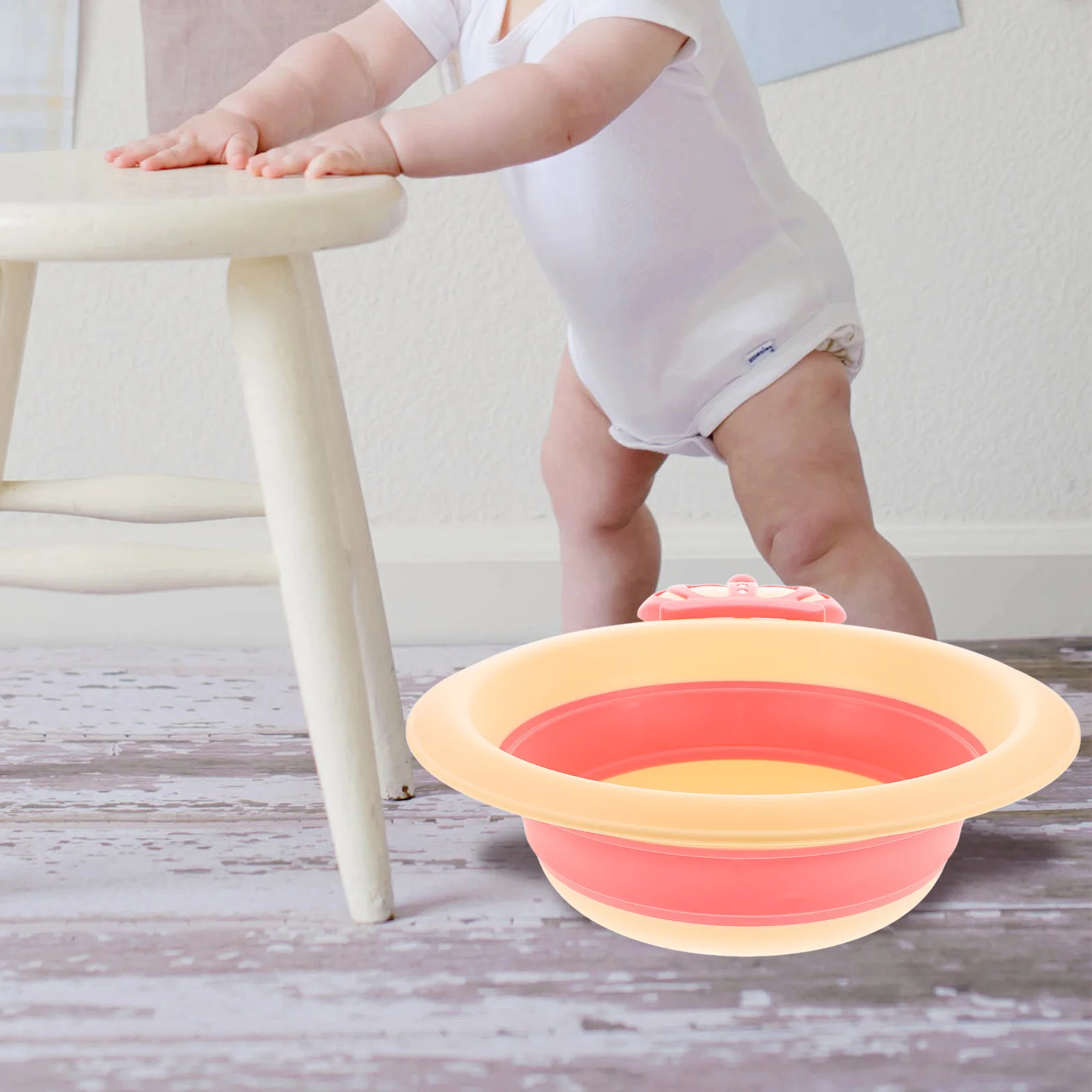 

Collapsible Baby Wash Basin Portable Foldable Bathtub for Newborns Kids Travel Home Use Multifunctional Adjustable Height