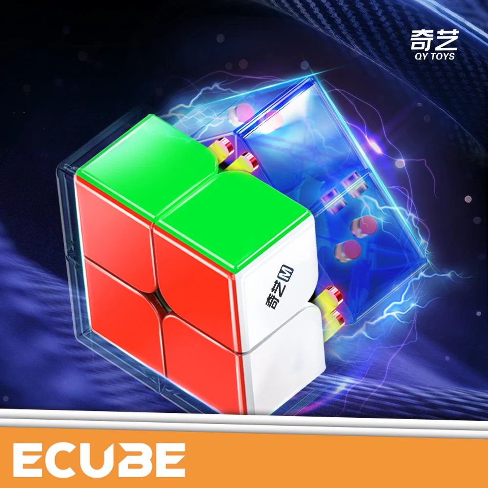 [ECube] QiYi Warrior M 2x2x2 2025 Newest Stickerless Speed Matte UV Magic Cube Cubo Magico Professional Puzzle Cube Toy for Kids