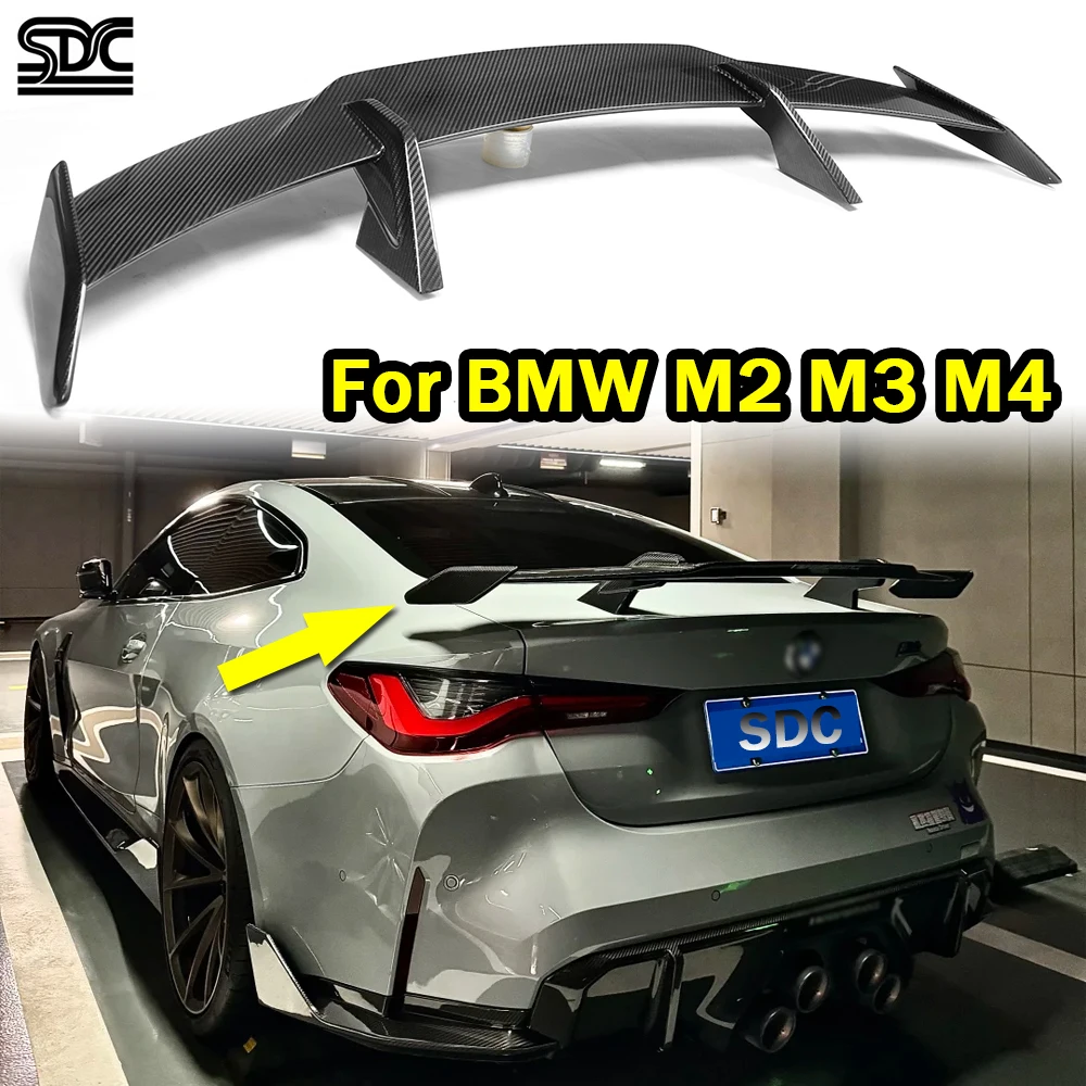 

Задний спойлер из настоящего углеродного волокна в стиле MP для BMW M2 G87 M3 G80 M4 G82 2 серии G42 G20 G22 Предварительно сухое крыло из углеродного волокна