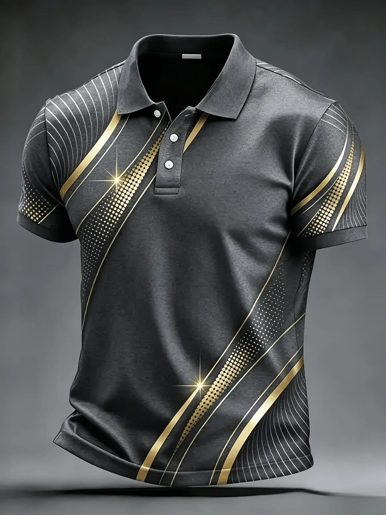 Men's 3D Print Golf Polo Shirt Short Sleeve Micro Elastic Polyester Outdoor Casual Summer Streetwear Daily Wear