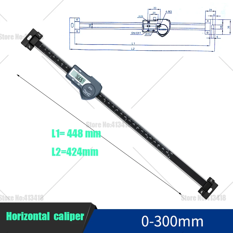 0-150mm 0-200mm 0-300mm 0-100mm Verticale digitale lineaire schalen Verticale schuifmaat 0,01mm