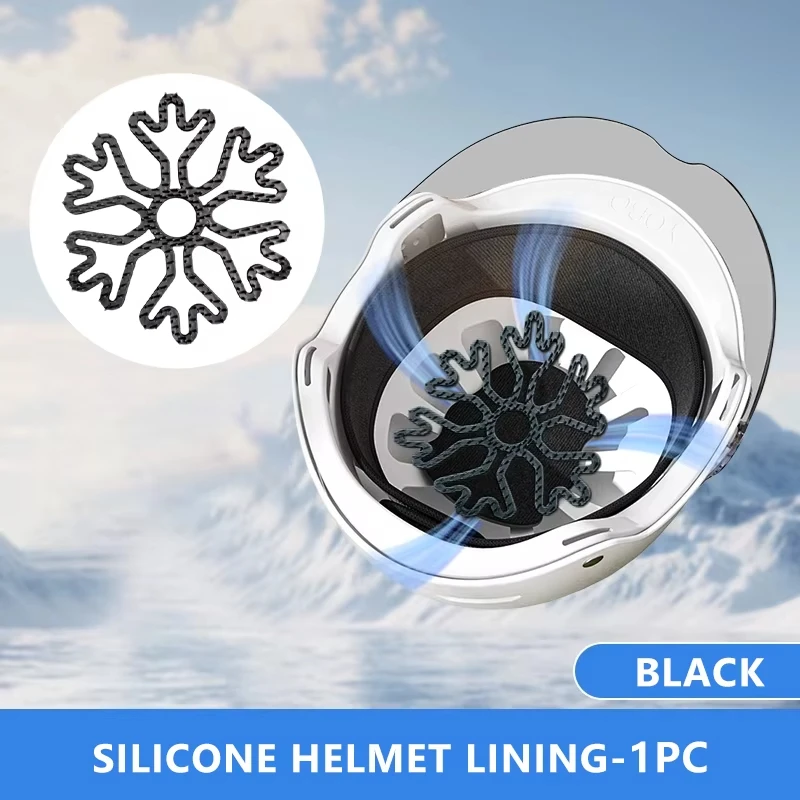 

Motorcycle Helmet Interior Pad Flexible Helmet Inner Silicone Pad Breathable Protector Padding Anti-pressure Hair Helmet Gasket