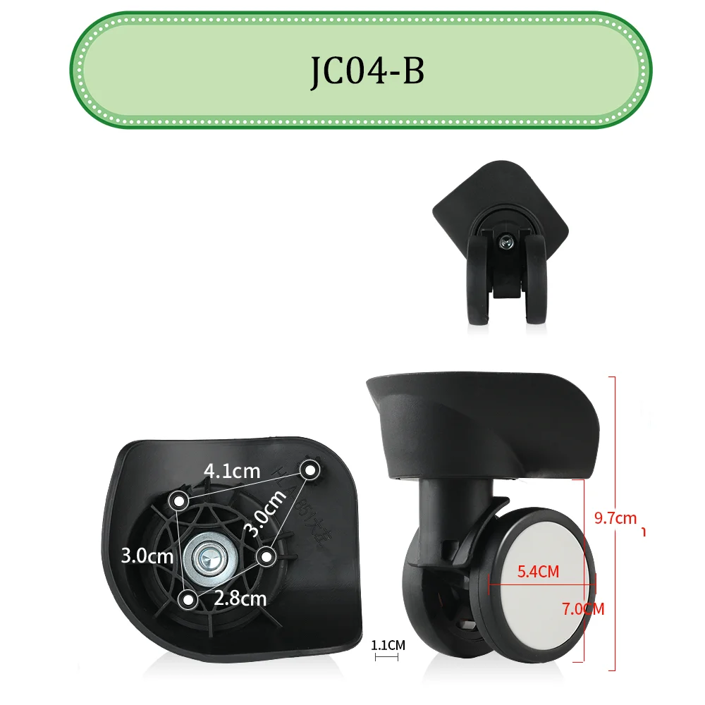 Для American Tourister JC04-B универсальный сменный чемодан на колесах, бесшумный, гладкий, амортизирующий, прочный, аксессуары, колеса