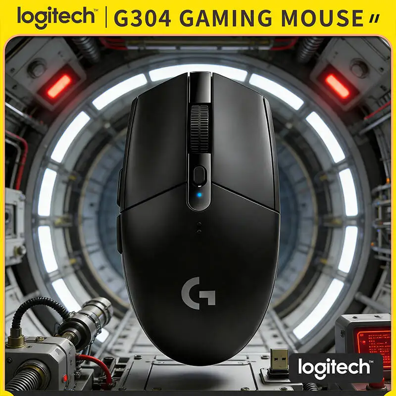 

Logitech G304 LIGHTSPEED Wireless Mouse 12000 DPI HERO Sensor 1ms Latency 250hr Battery Efficient Power Users