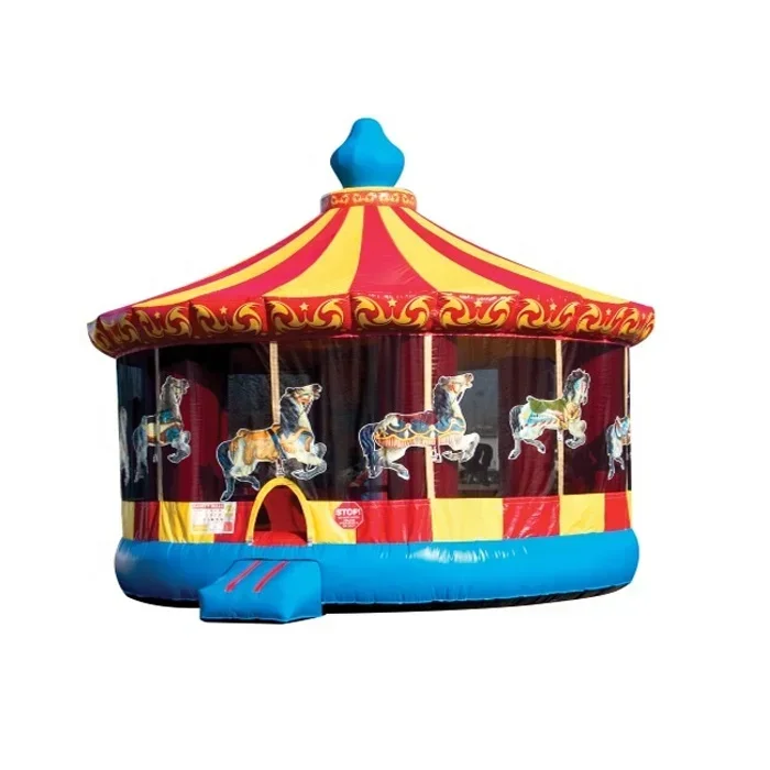 Factory Price Circus Tent Moonwalk Inflatable Carousel Bounce House for Rental