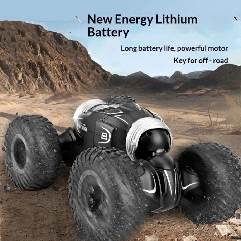 JJRC Remote Control Car Four Wheel Drive Off Road Stunt Twist Deformable Electric Climbing Racing Car Double Sided Driving