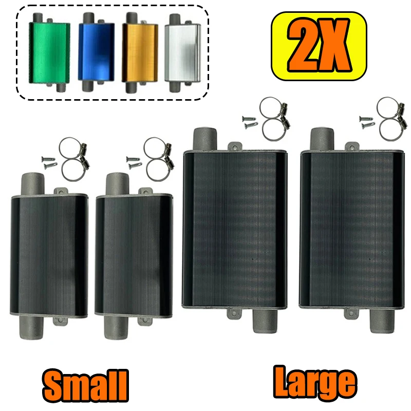 

2X 24mm Exhaust Pipe Muffler S Curved Air Diesel Parking Heater Parts Aluminum Alloy For Webasto Eberspacher Car Truck VAN RV
