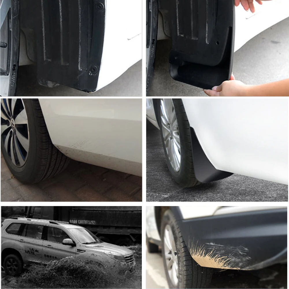 Car Mud Flaps Front Rear Mudguard Car Accessories Splash Guards Fender 4PCS For Ford/Focus 2 MK2 MK2.5 Saloon Sedan 2005-2011