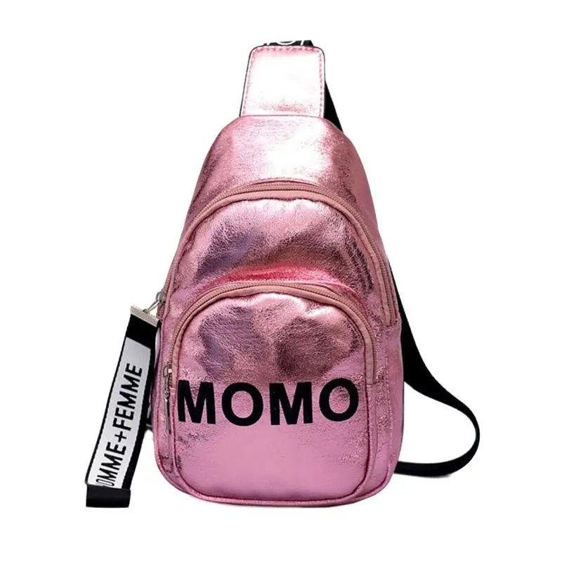 2024 Women Waist Bag Pu Momo Printed Single Shoulder Crossbody Chest Bag For Outdoor Sport Fanny Pack Beach Banana Hip Belt