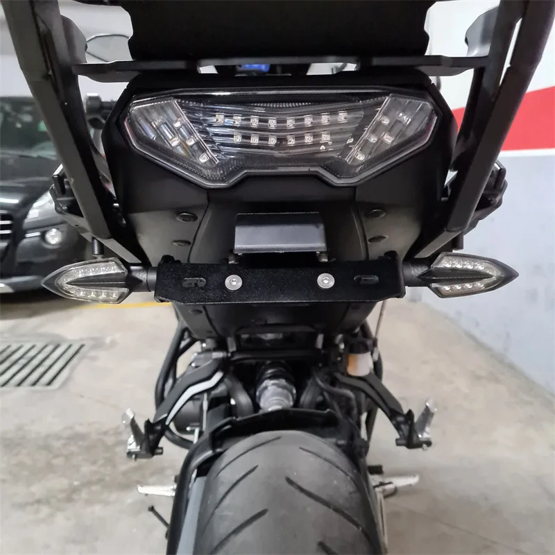For YAMAHA FJ09 FJ-09 MT-09 Tracer 900 2015-2020 Bracket Tail Tidy Fender Eliminator LED Light License Number Plate Frame Holder