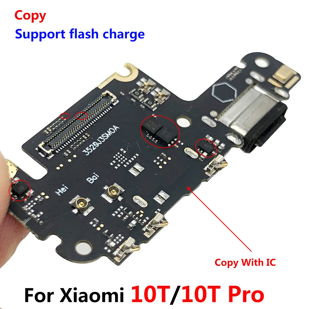 For Xiaomi Mi 10T / Mi 10T Pro Charger Board Flex USB Port Connector Dock Charging Flex Cable