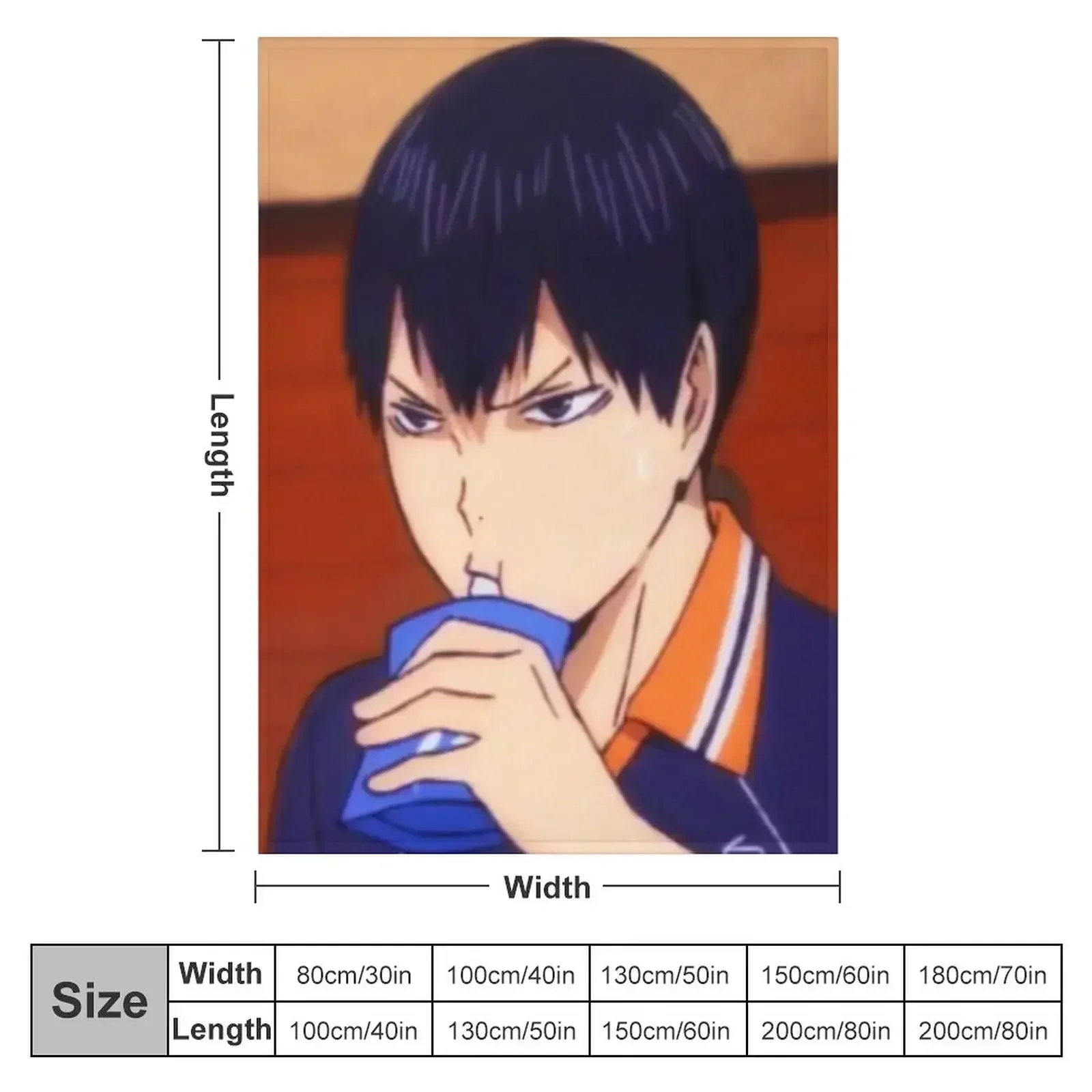 kageyama-nice kill Throw Blanket couch cozy soft plush fuzzy picnic outdoor blanket