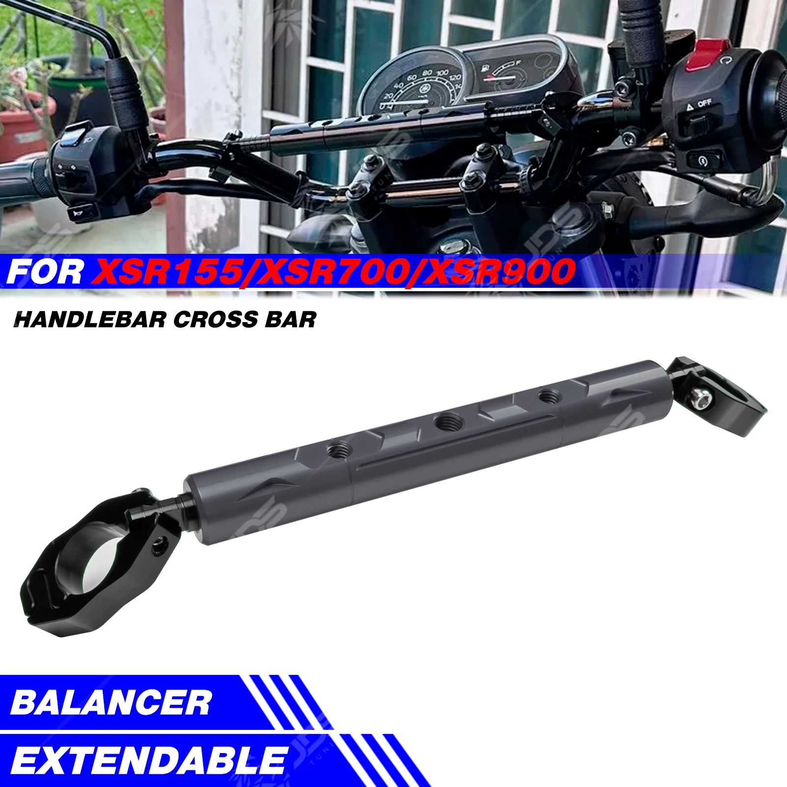 For Yamaha XSR155/XSR700/XSR900 Cross Bar Multifunction Handlebar Crossbar Navigation Phone Holder Bracket Accessories Parts