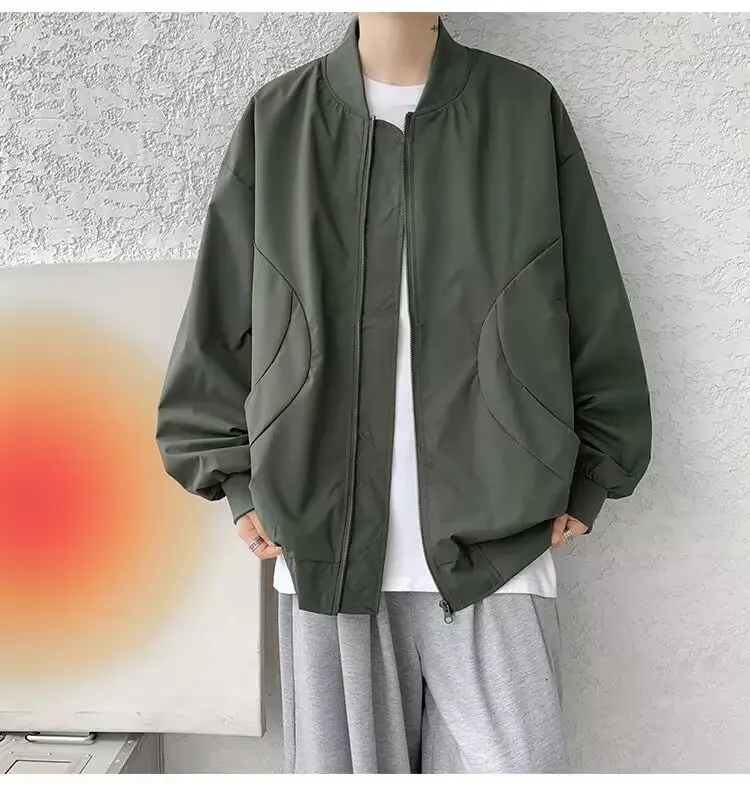 

Американский бейсбольный джет для мужчин, весенне-осенний свободный модный уличный повседневный летный дэт, крутая верхняя одежда в стиле ретро