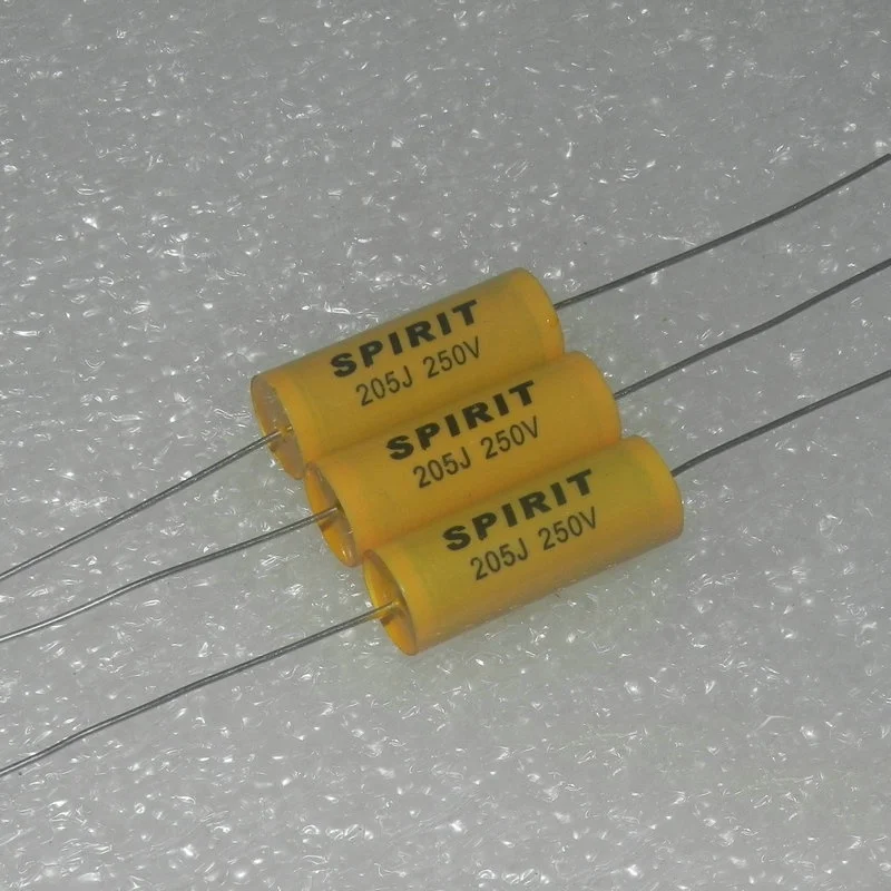 

10PCS Spirit MET 250V2UF 205J 2.0J 250VDC horizontal axial through crossover thin film