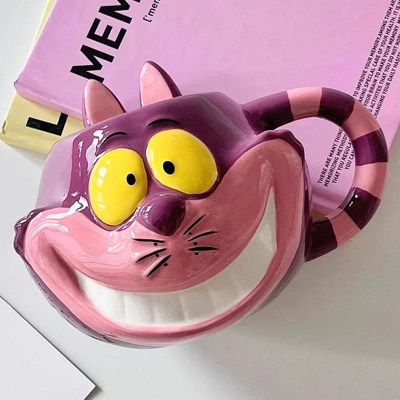 Movies Alice in Wonderland Cheshire Cat Ceramic Mugs Action Figure Toys Cute Cheshire Cat Mug Cups Gifts Home Decor