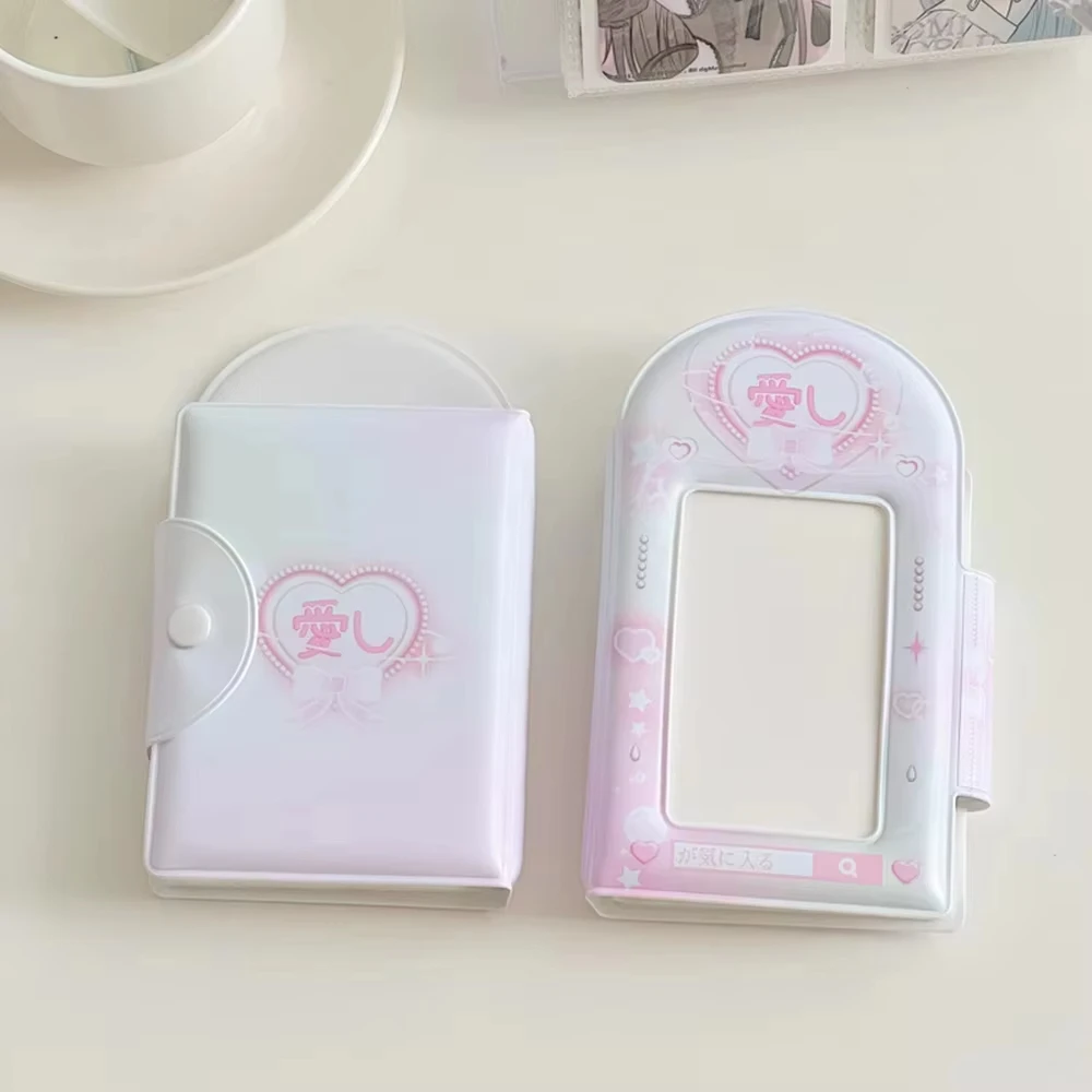 Fotokartenhalter, Bindemittel, Album, 7,6 cm, Fotoalbum mit 32 Taschen, kleiner Fotokarten-Sammlung, Fotokartenhalter – Detail 6