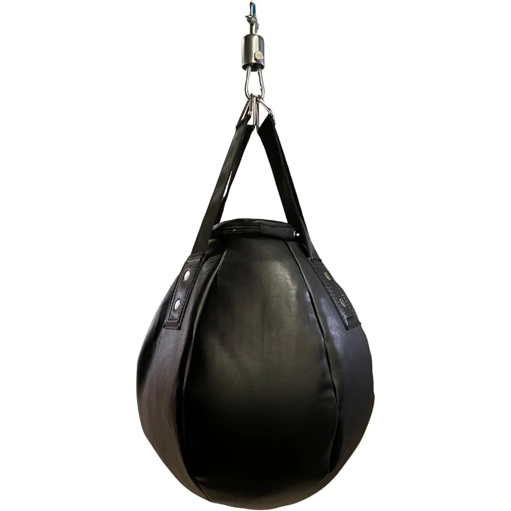 Wrecking Ball Punching Bag, Professional Boxing Snatcher Bag for Training Kickboxing Muay Thai,Round Shaped Heavy Bag (Unfilled)