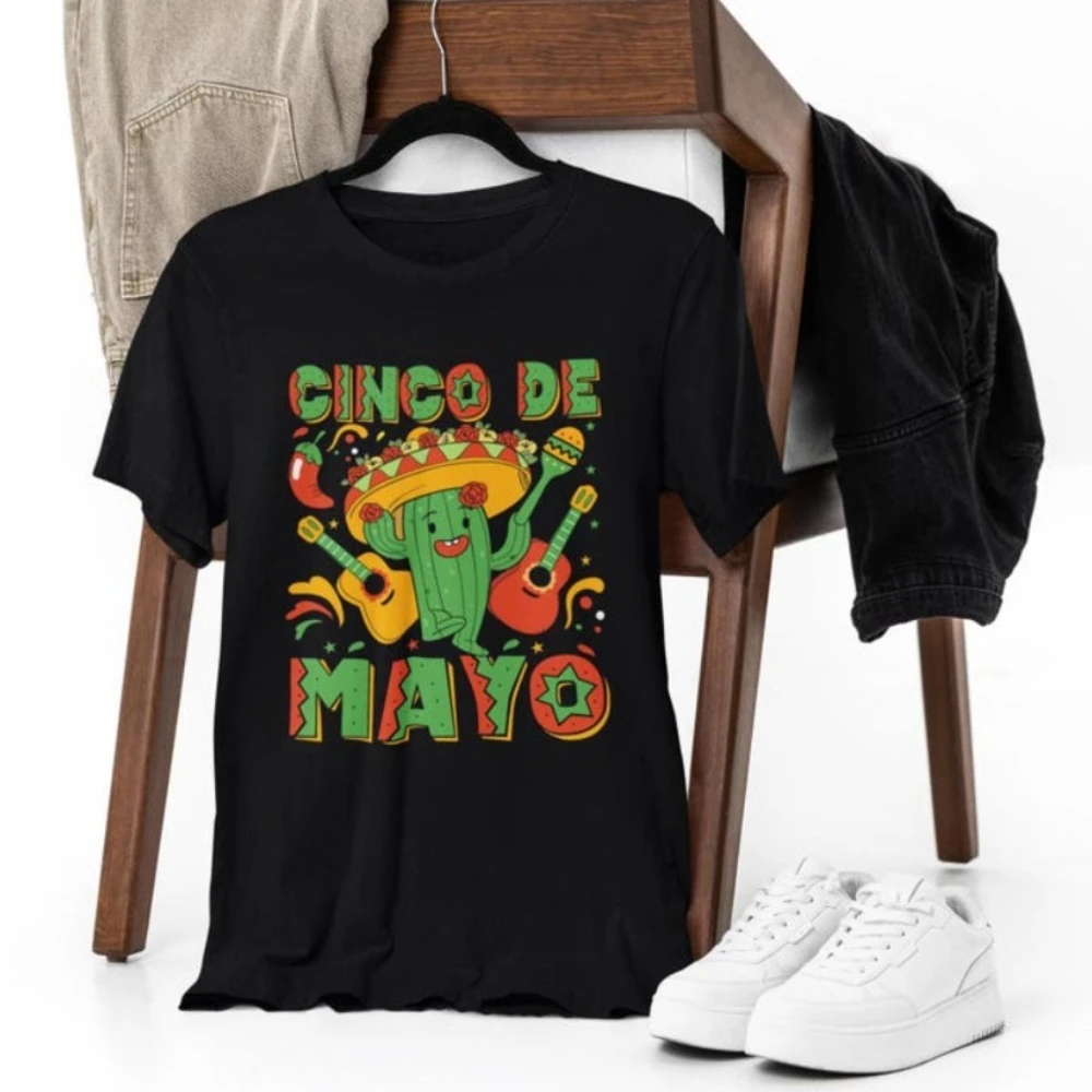 Camisa De Cinco De Mayo, camisa De Fiesta mexicana, regalo De Festival mexicano, camiseta para hombres y mujeres, camisetas Unisex felices De Cinco De Mayo