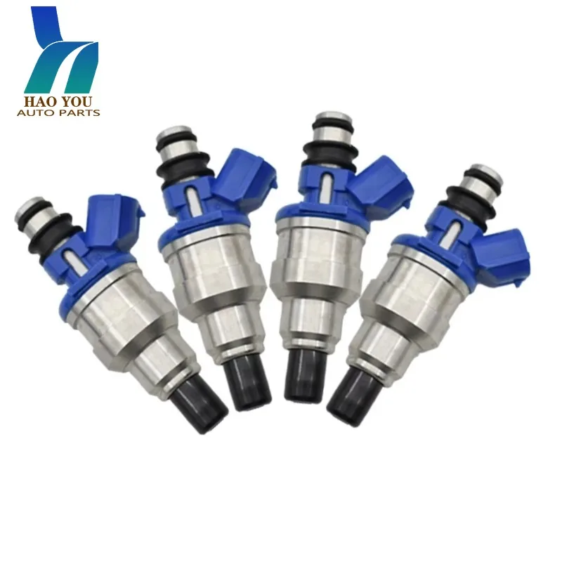 195500-1970 4Pcs Fuel injectors For Mazda MX-6 2.2L L4 1990 1991 1992 Miata Ford Probe Kia Sephia 1.6L L4 1995-1997
