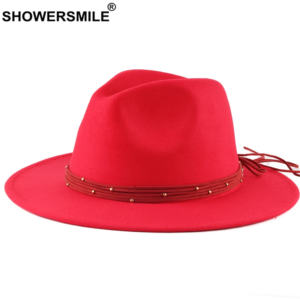 

Красные шляпы-федоры для женщин и мужчин, красные женские федоры, зимние и осенние шерстяные джазовые шляпы, модный дизайн, новые черные федоры.